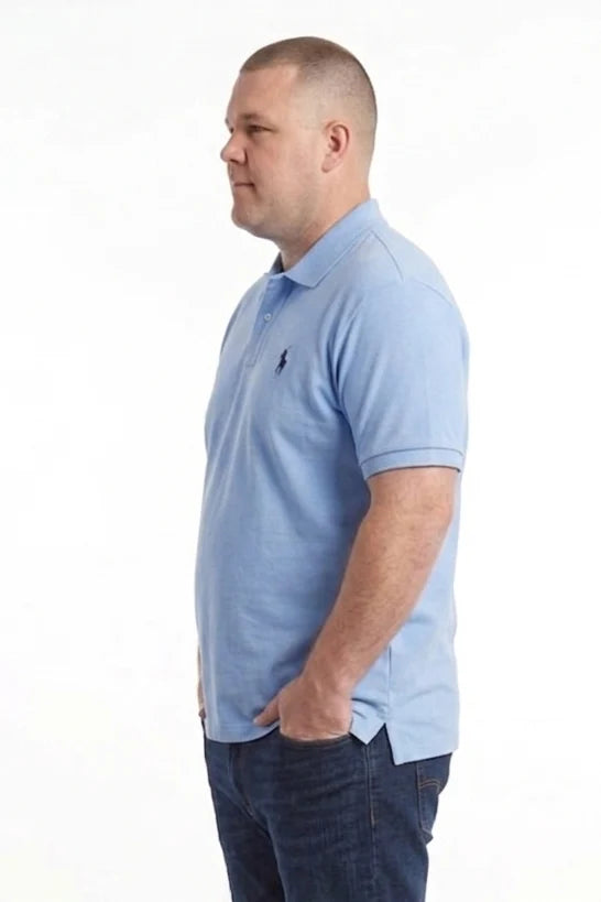 Premium Oversized Small Logo Polo T-Shirts