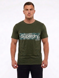 Superdry Sport Graphic Print T-Shirt in Olive Green