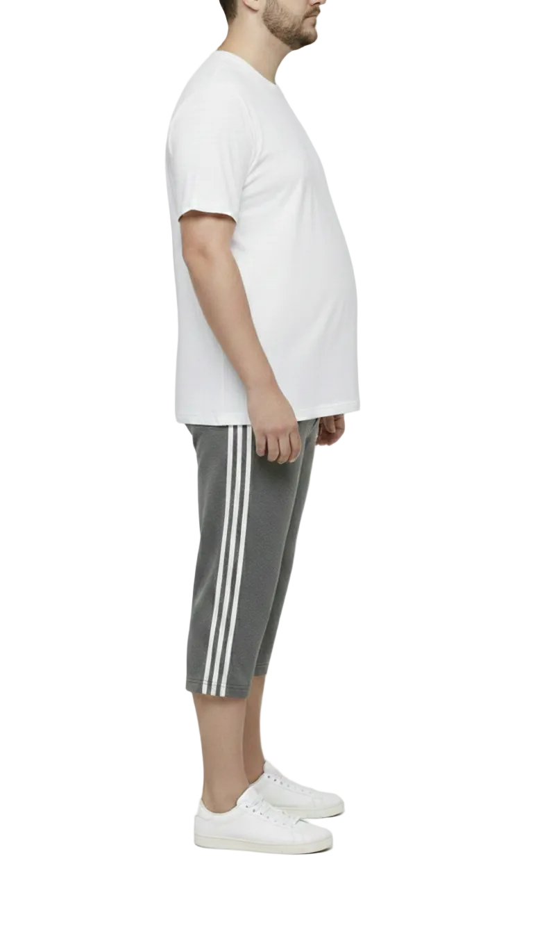 Premium Grey Bermuda Summer 3 Quarter