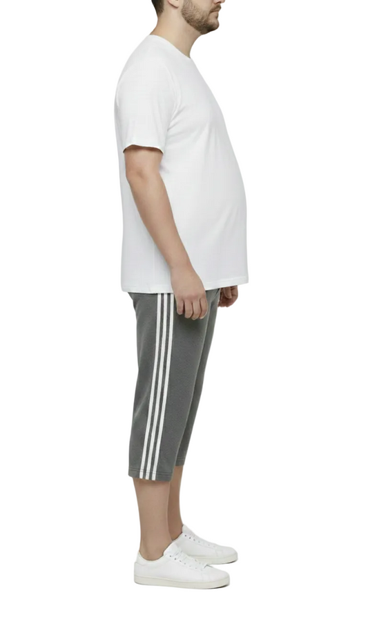 Premium Grey Bermuda Summer 3 Quarter