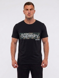Superdry Sport Graphic Print T-Shirt in Black