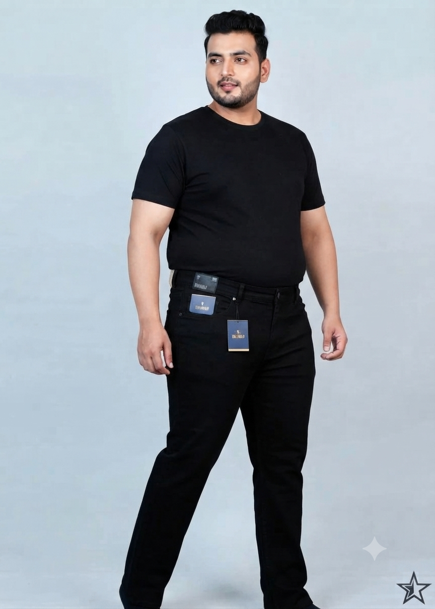 Men's Plus-Size Stretch Jeans