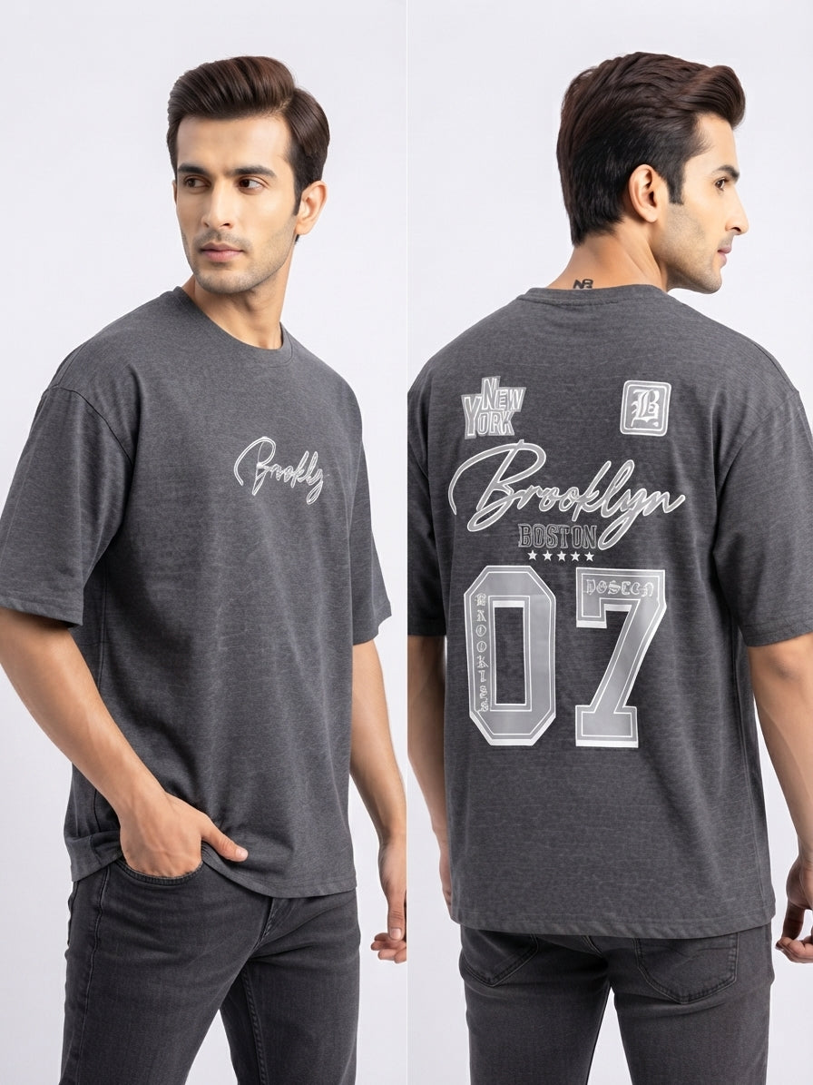 Al Noor Classy Men's Oversized Drop Shoulder T-Shirt