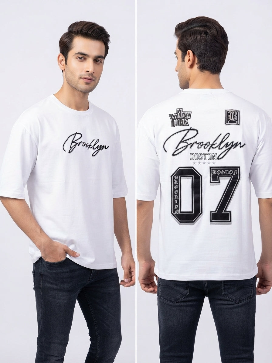 Al Noor Classy Men's Oversized Drop Shoulder T-Shirt