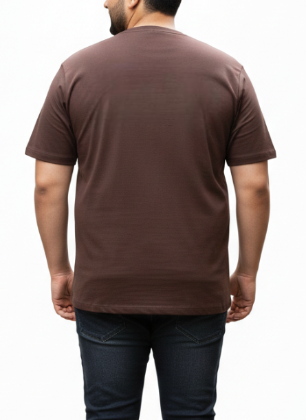 Men's Brown "CORE" Graphic Tee – 3XL Regular Fit