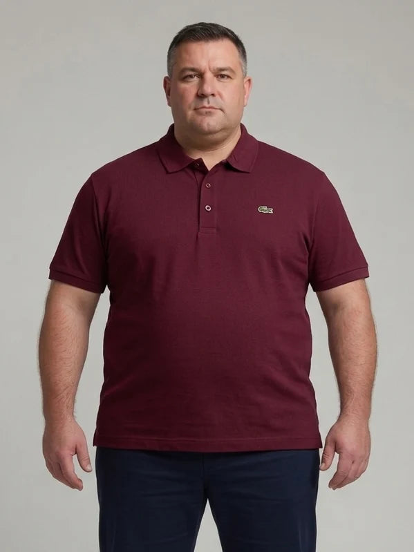 Men's 4XL & 5XL Lacoste-Style Polo Shirts