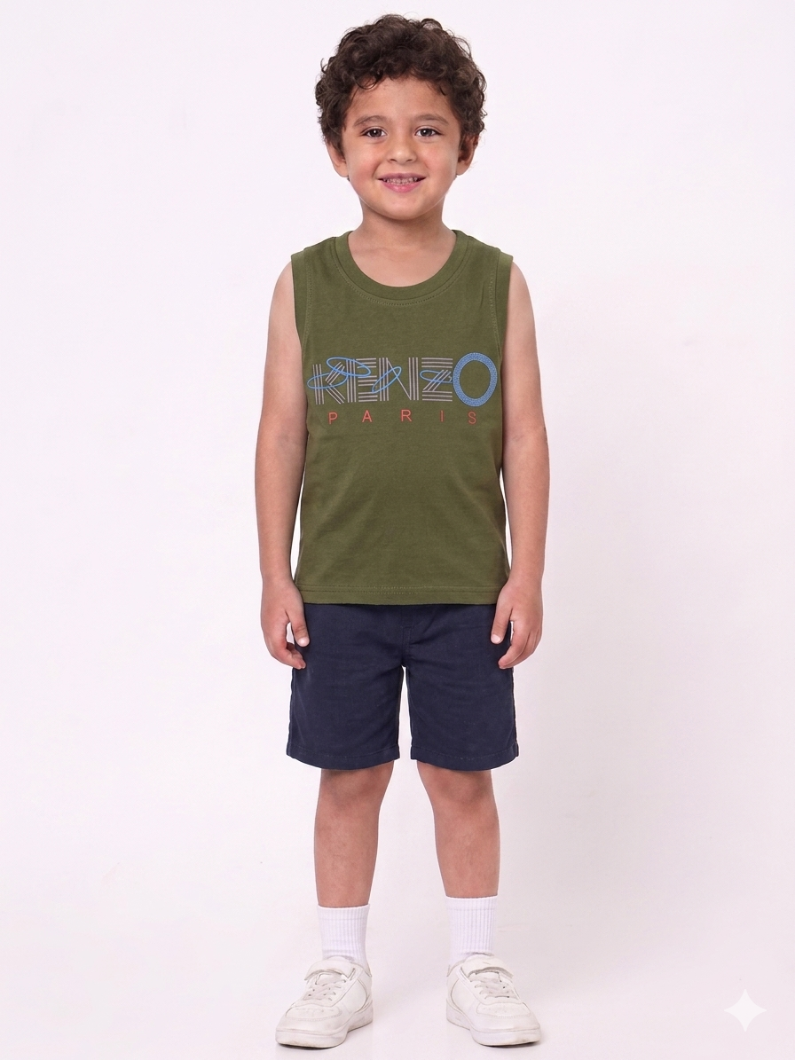 Toddler Boys Sleeveless Sando