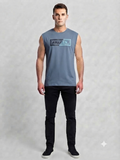 Men’s Muscle Sky Blue Tank – Casual Athletic Wear