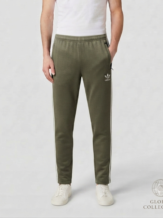 Comfort-Fit Olive Green Trousres in Premium Imported Fabric