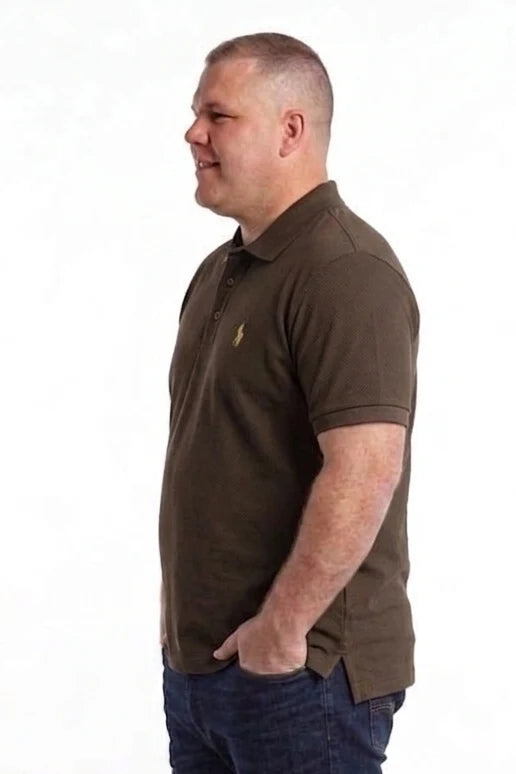 Premium Oversized Small Logo Polo T-Shirts
