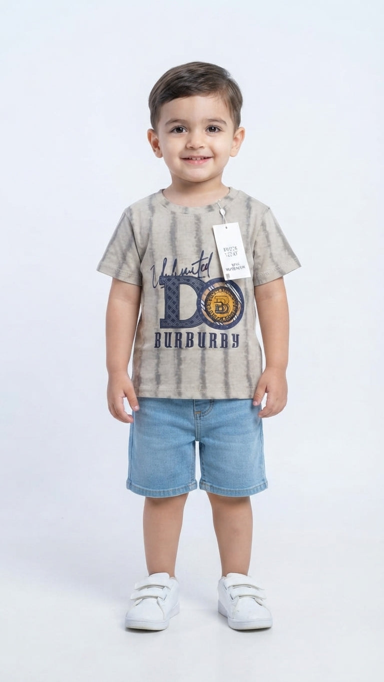 boys Graphic Print Burburry T-Shirt