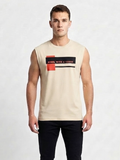 Men’s Muscle Beige Tank top sando