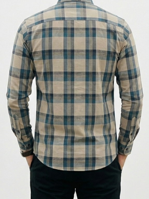 Men’s Slim-Fit Plaid Check shirt