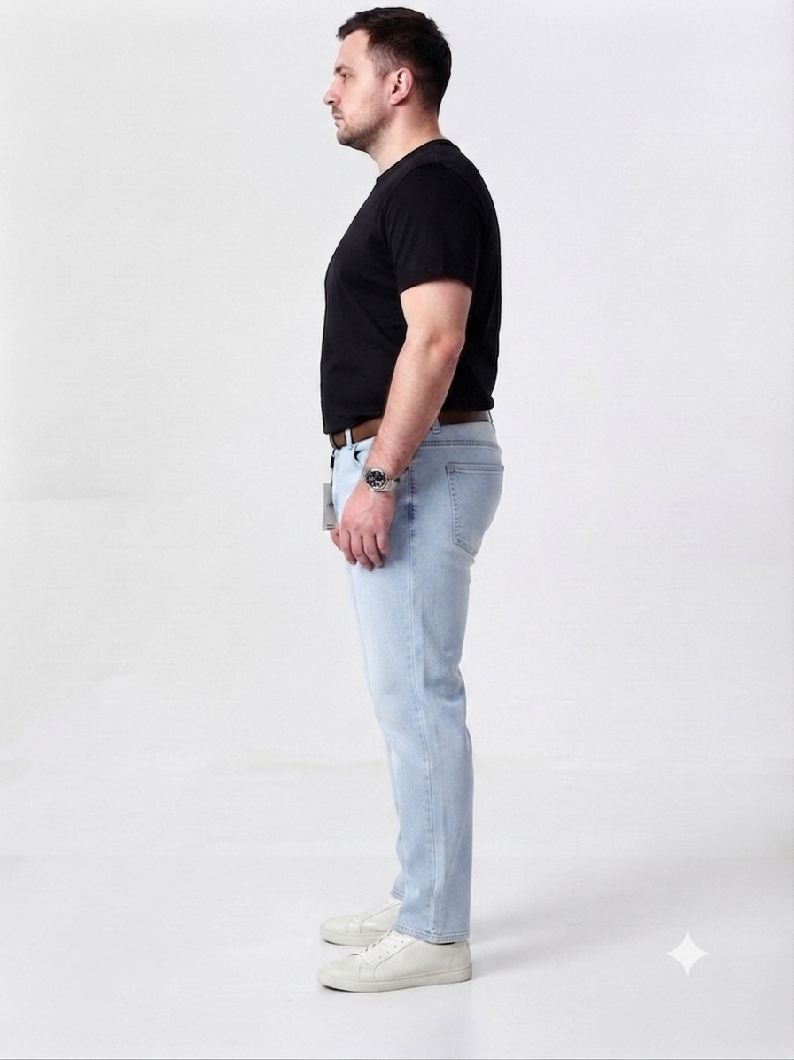 Men's Plus-Size Stretch Jeans