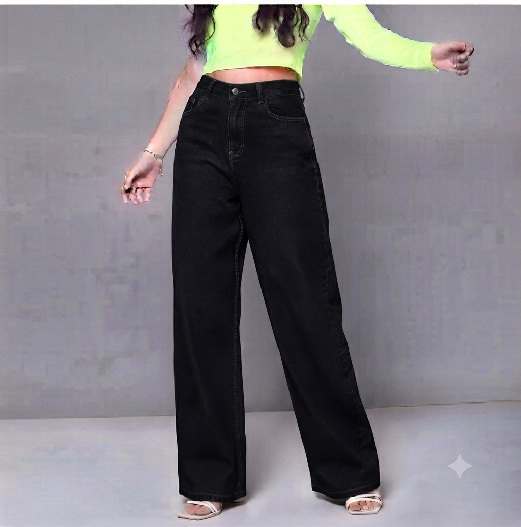 The Relaxed-Fit Wide-Leg Jeans (Multiple Colors)