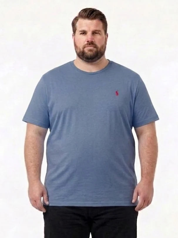 Premium Cotton Round Neck T-Shirts with Subtle Polo Logo