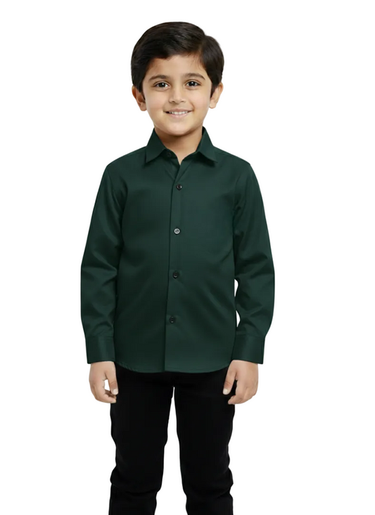 Trendy Olive Green  Shirt For Kids