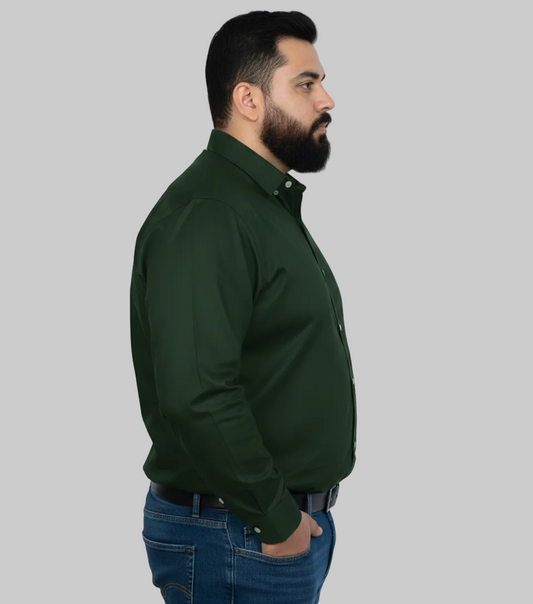 Plus Size Green Casual shirt