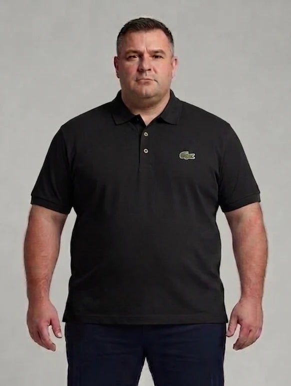 Men's 4XL & 5XL Lacoste-Style Polo Shirts