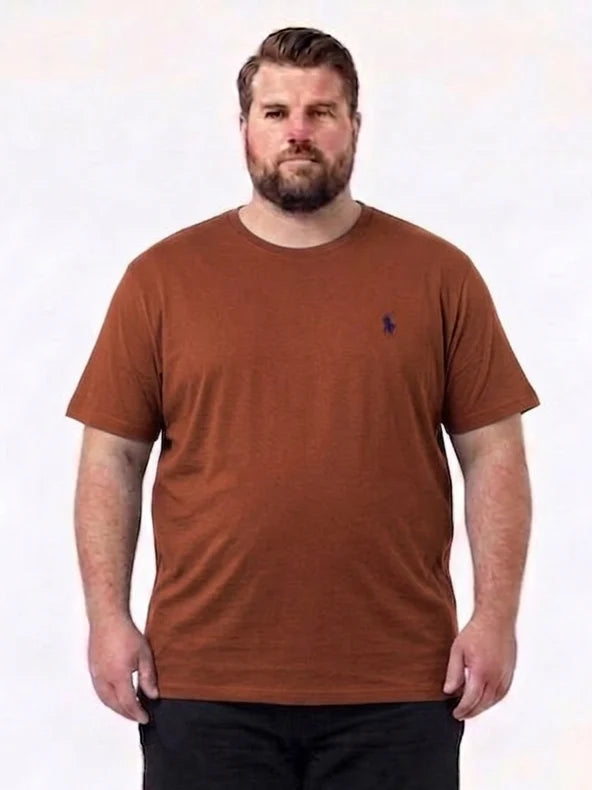 Premium Cotton Round Neck T-Shirts with Subtle Polo Logo