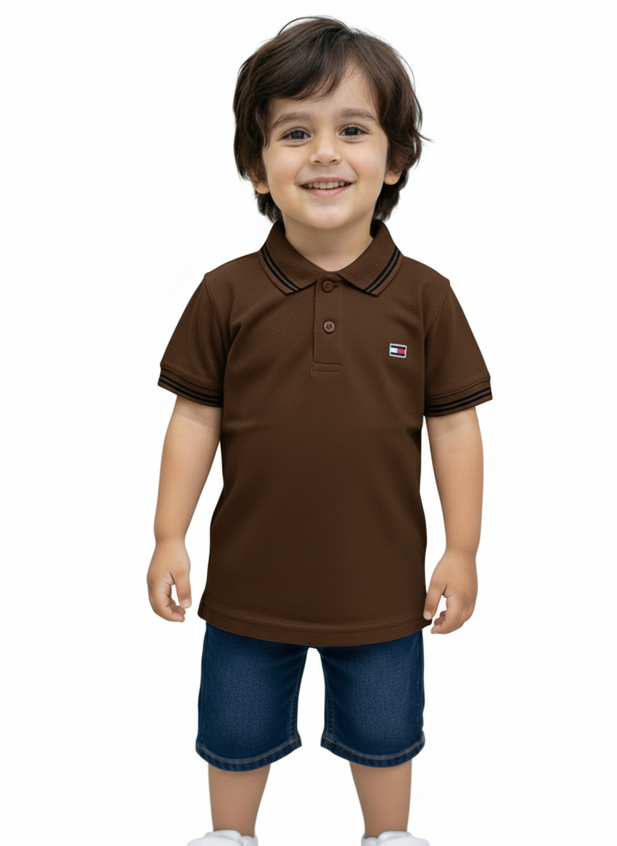 Boys Brown Tommy Polo