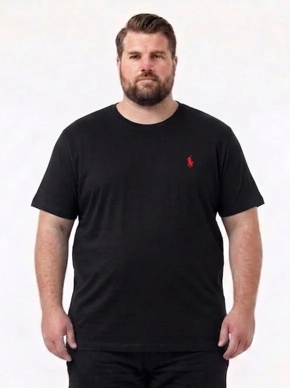 Premium Cotton Round Neck T-Shirts with Subtle Polo Logo