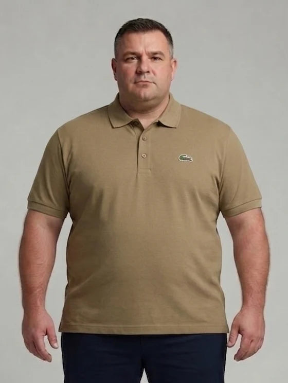 Men's 4XL & 5XL Lacoste-Style Polo Shirts
