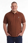 Ralph Lauren Iconic Pique Polo Shirt in Rust