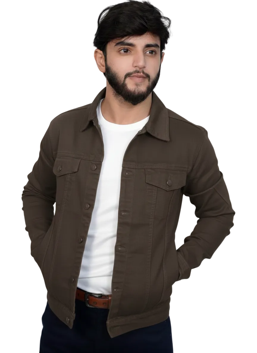 Premium Fresh Brown Jeans Jackets