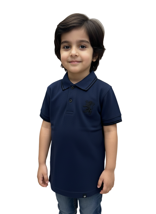 Boys Classic Navy Blue Polo