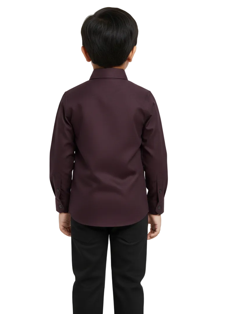 Kids Plan  Purple Casual Shirt