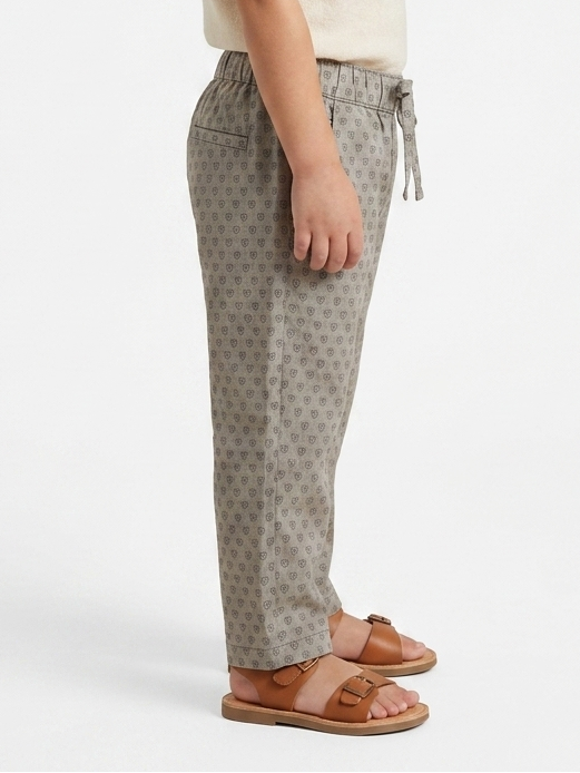 Dark Grey Kids Cotton Trouser