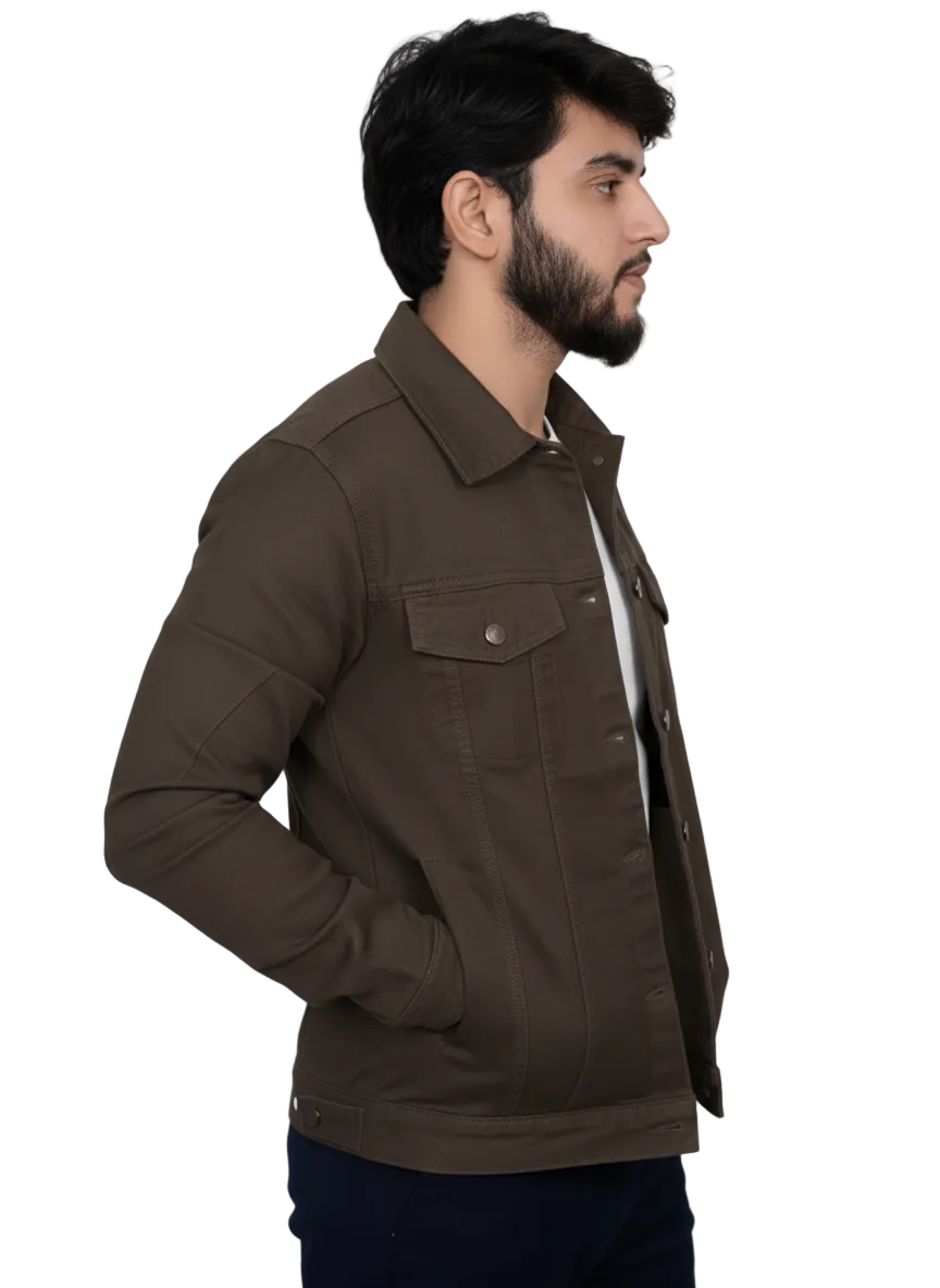 Premium Fresh Brown Jeans Jackets