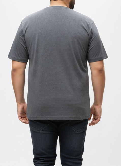 Men's Grey "CORE" Graphic Tee – 3XL Regular Fit