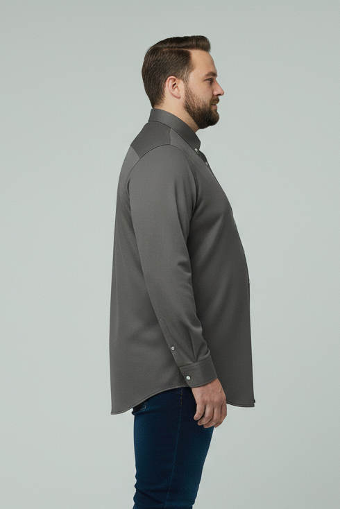 Big Size Dark Grey  casual Shirt