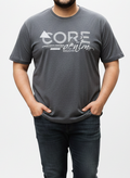 Men's Grey "CORE" Graphic Tee – 3XL Regular Fit