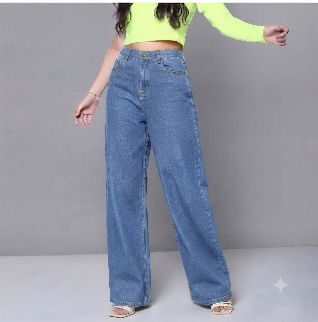 The Relaxed-Fit Wide-Leg Jeans (Multiple Colors)