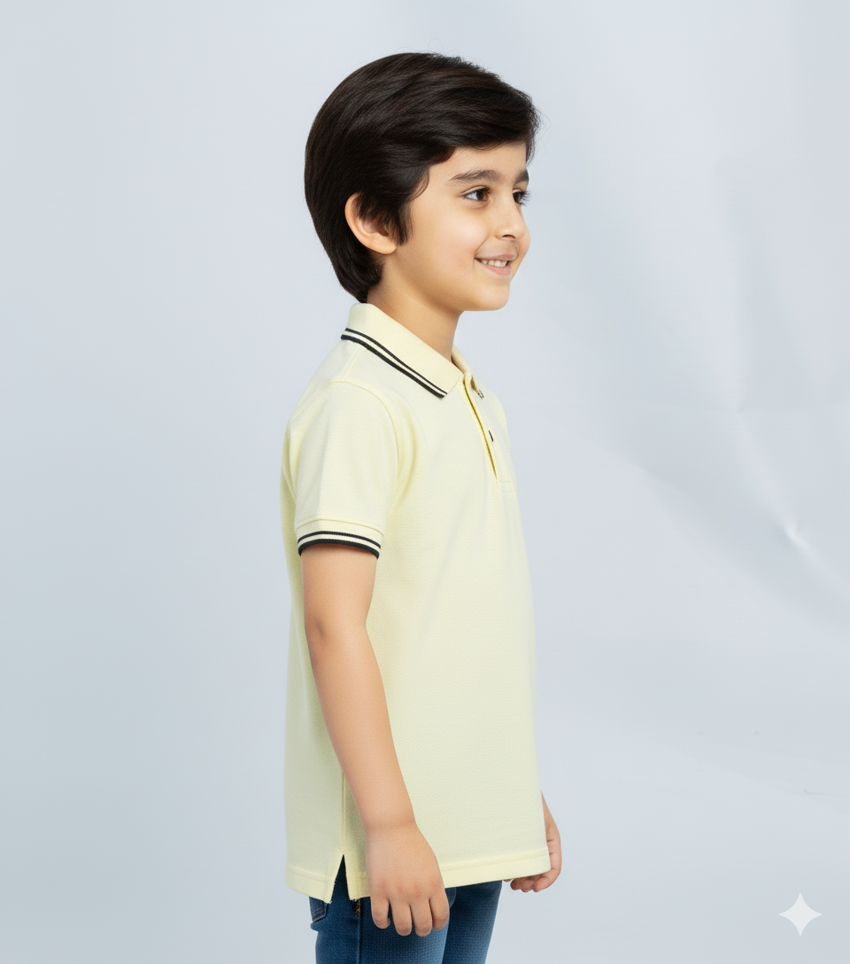Kids Stylish Lemon Polo t shirts