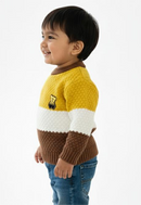 Comfy Casual Color-Block Sweater for Kids