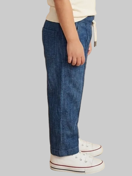 Kids Comfortable Drawstring Casual Pant Style Trousers