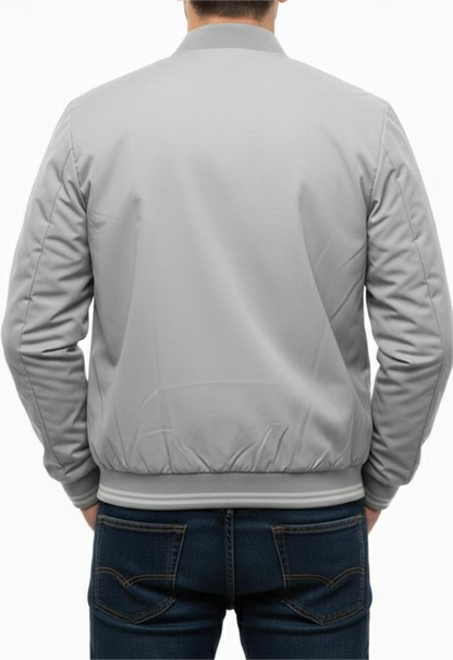 Mens Cotton Grey Parachute Jacket