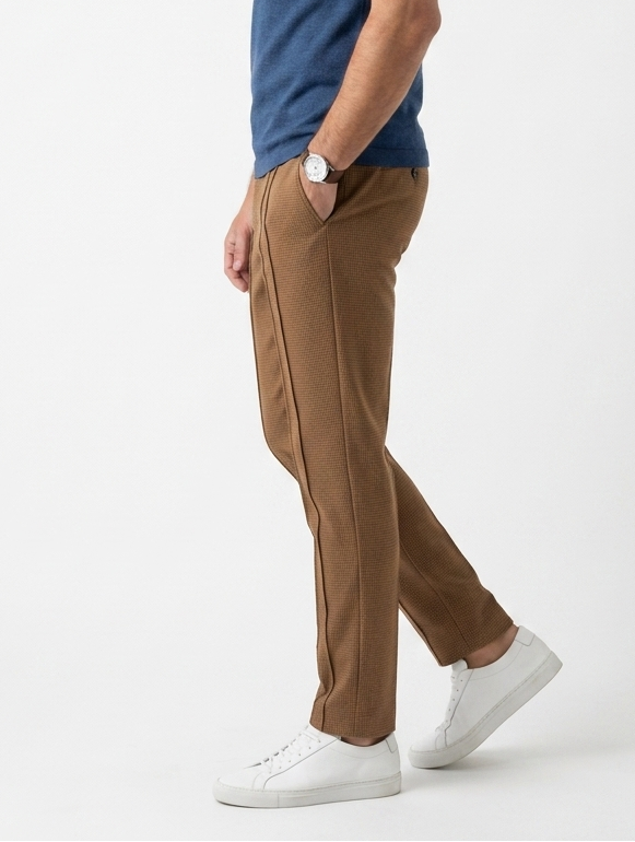 Relaxed Fit Trendy Waffle Trouser
