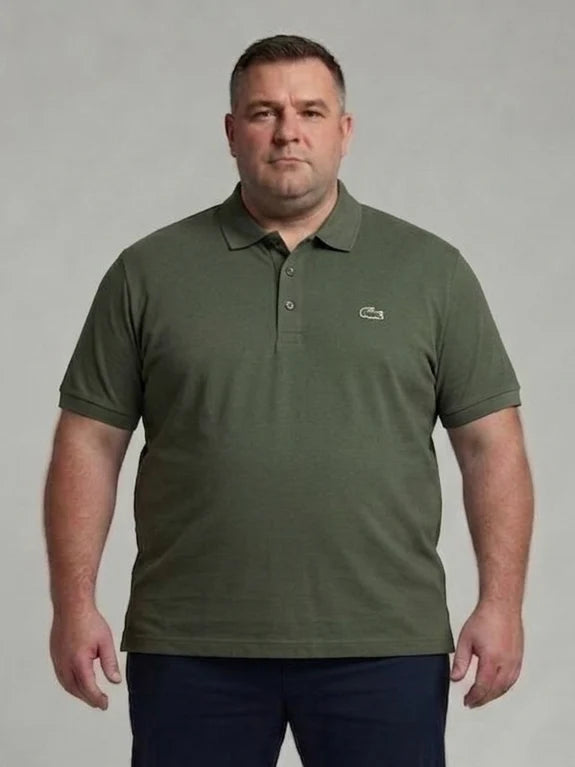 Men's 4XL & 5XL Lacoste-Style Polo Shirts
