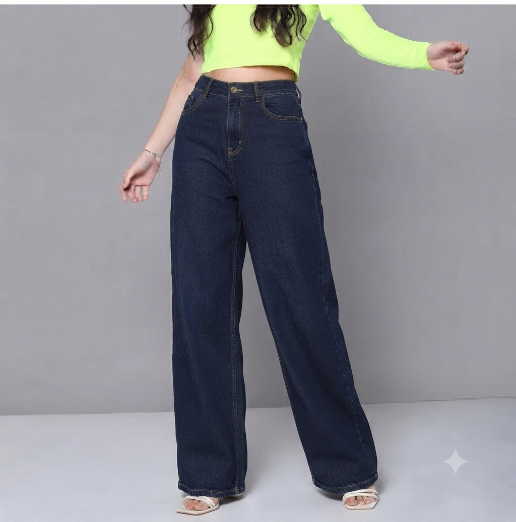 The Relaxed-Fit Wide-Leg Jeans (Multiple Colors)