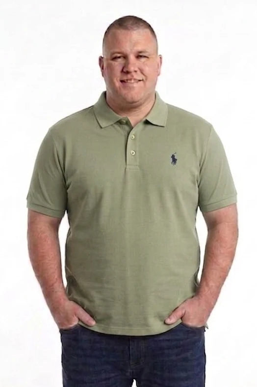 Premium Oversized Small Logo Polo T-Shirts