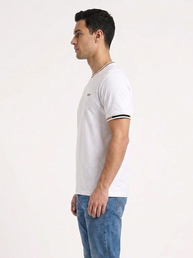Premium Imported Fabric Men’s White Crew Neck T-Shirt