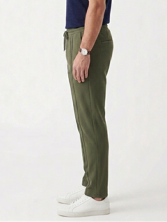 Relaxed Fit Trendy Waffle Trouser