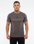 Men's "Definitely Not Perfect" Graphic Crew Neck T-Shirt - Charcoal Grey