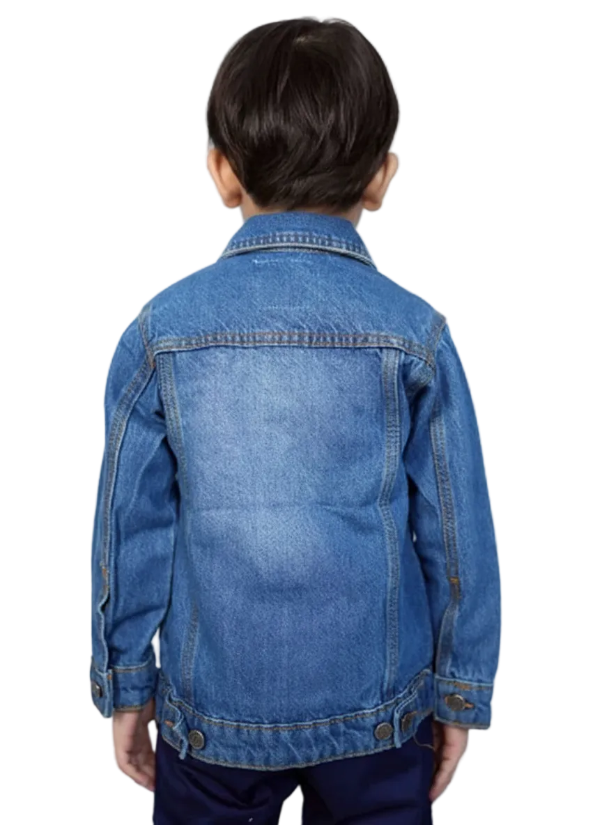Kids Playful Mid Blue Denim Jackets