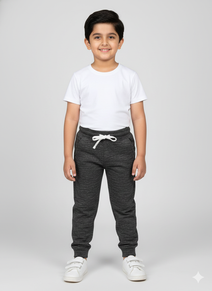 Kids Premium Grey Printed Trouser